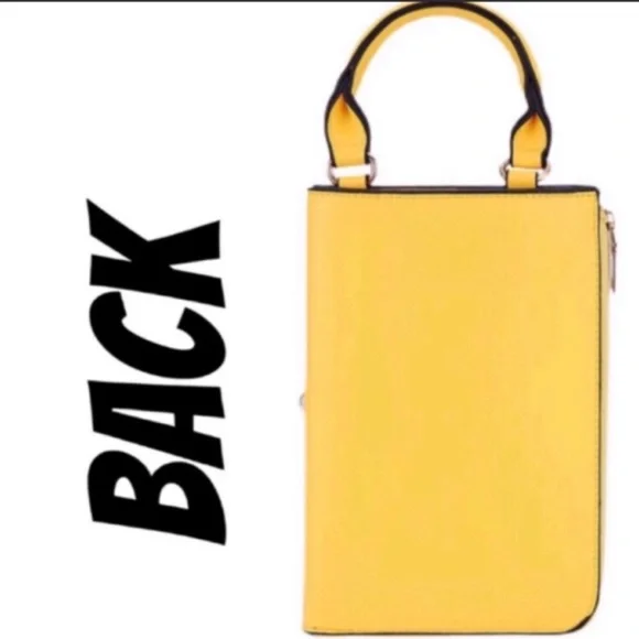 Yellow Personality Bag Blonde Crossbody Satchel - Picture 4 of 5